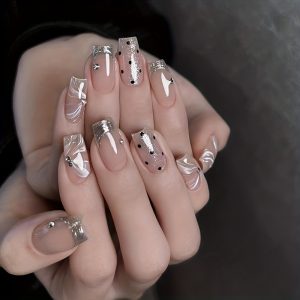 Square Ballet Shape Nails - Image 1