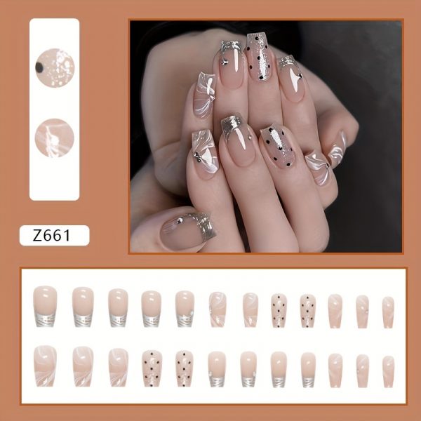 Square Ballet Shape Nails - Image 2