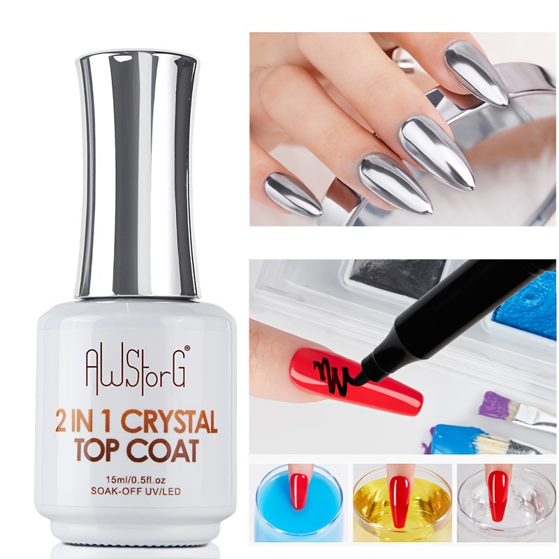 2-in-1 Crystal Top Coat Clear - Image 1
