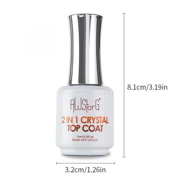 2-in-1 Crystal Top Coat Clear - Image 4