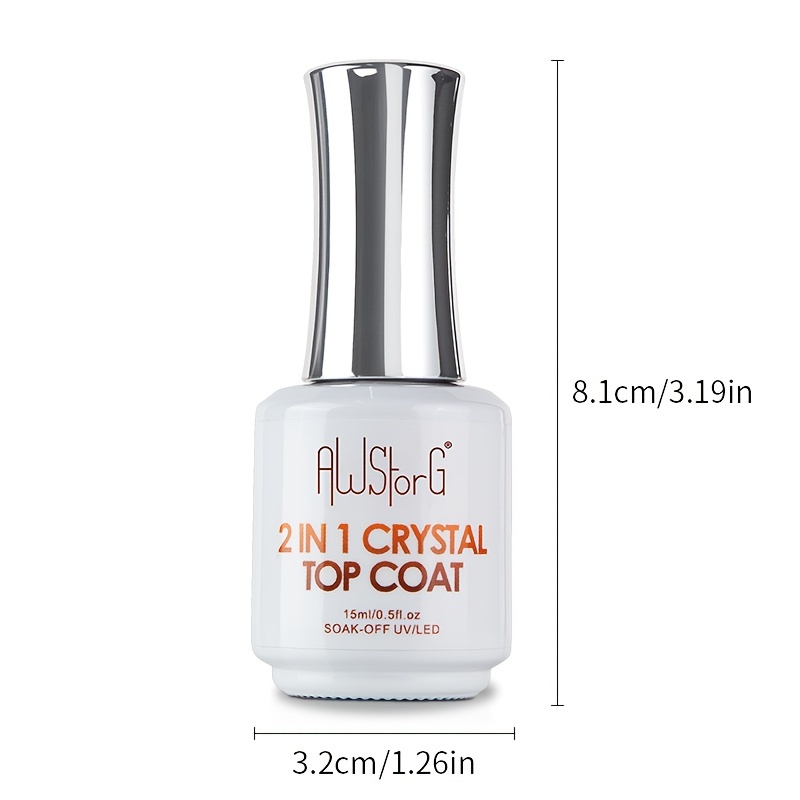 2-in-1 Crystal Top Coat Clear - Image 4