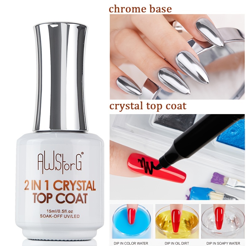 2-in-1 Crystal Top Coat Clear - Image 6