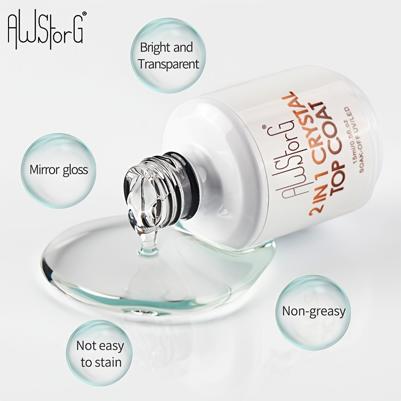 2-in-1 Crystal Top Coat Clear - Image 2