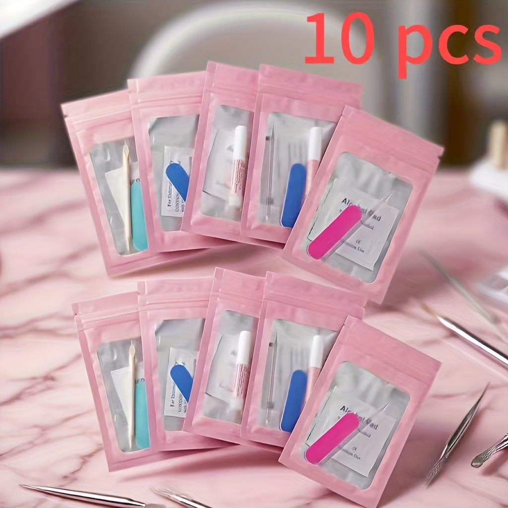20pcs/10pcs Press-On Nails Kit For Travel - Image 6