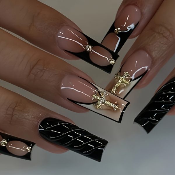 Ballet Shaped Nail Art Patch Coffin Shaped