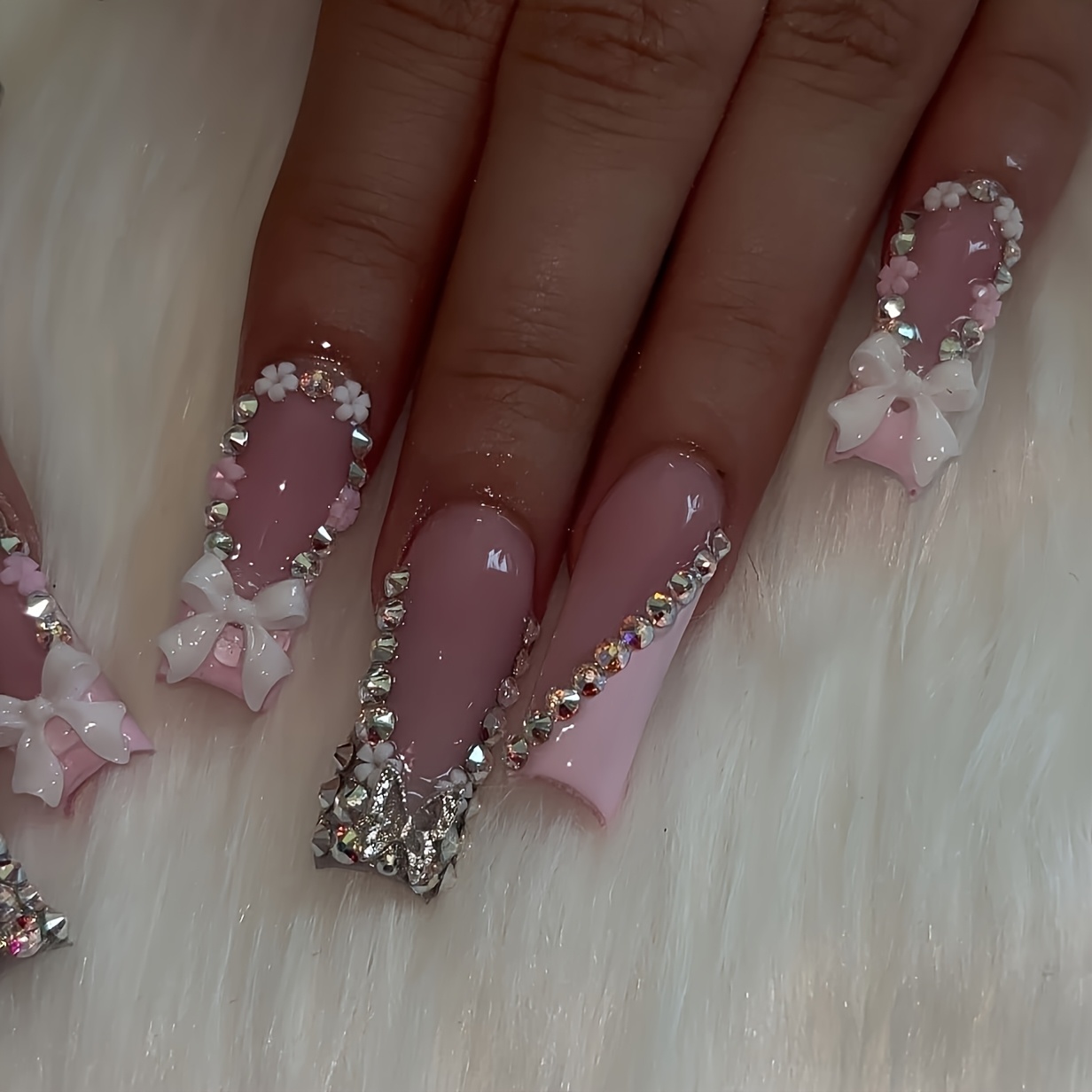 10pcs Handmade Square Nail Tips - Image 4