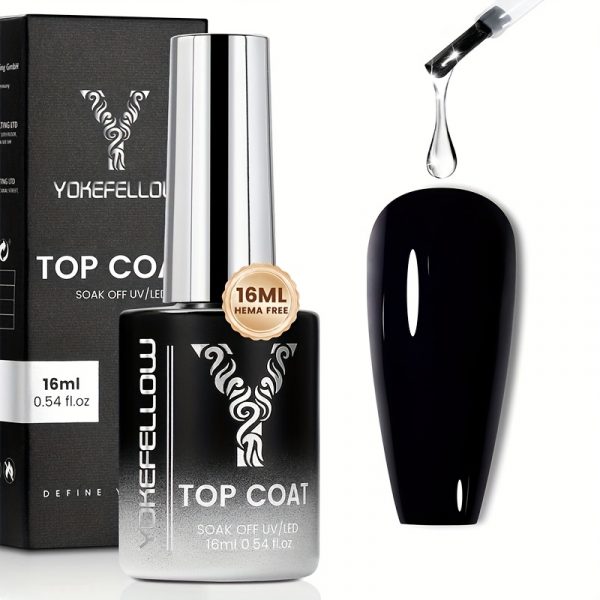High Gloss Long Lasting Shine Gel Polish for Nails - Clear - Image 3