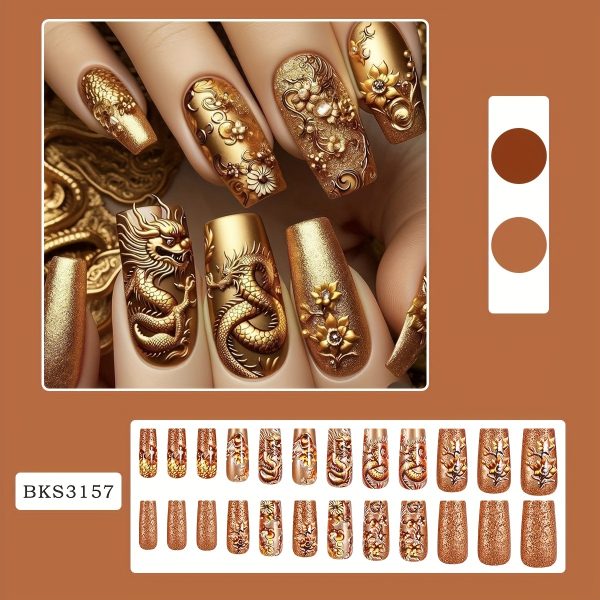 Long Square Shape | Press-On Nails - Image 3