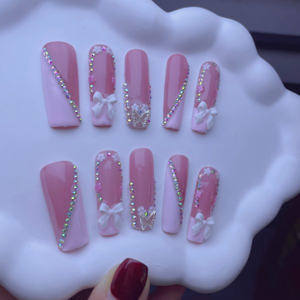 10pcs Handmade Square Nail Tips - Image 10