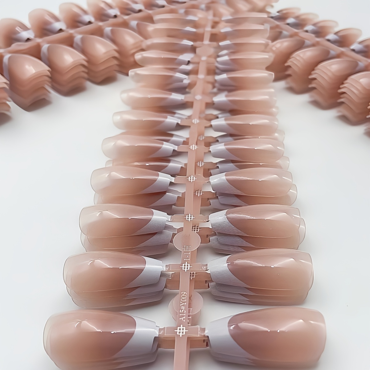Nude Gradient Classic French Style Press-On Nails Set, - Image 7