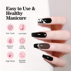 Clear Rubber Gel Top Coat And Base Coat - Image 8