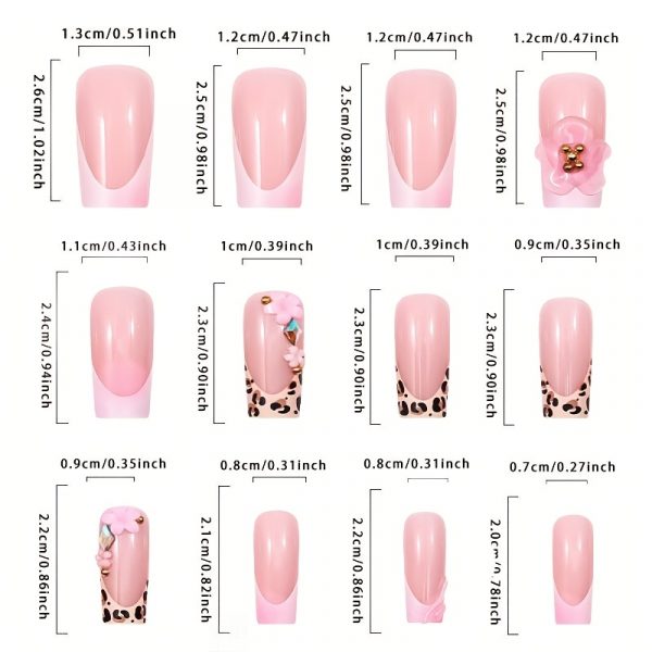 24pcs Ballet Shape, Medium Length, Glossy Finish - Image 4