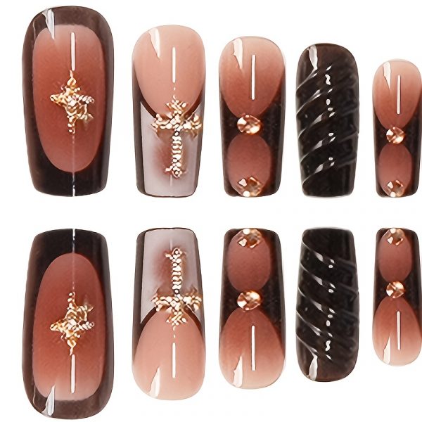 Ballet Shaped Nail Art Patch Coffin Shaped - Image 3