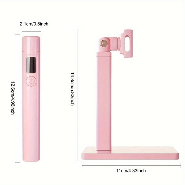 Nail Lamp 360° Rotation and Extra Nail Stamp - USB Powered - Image 5