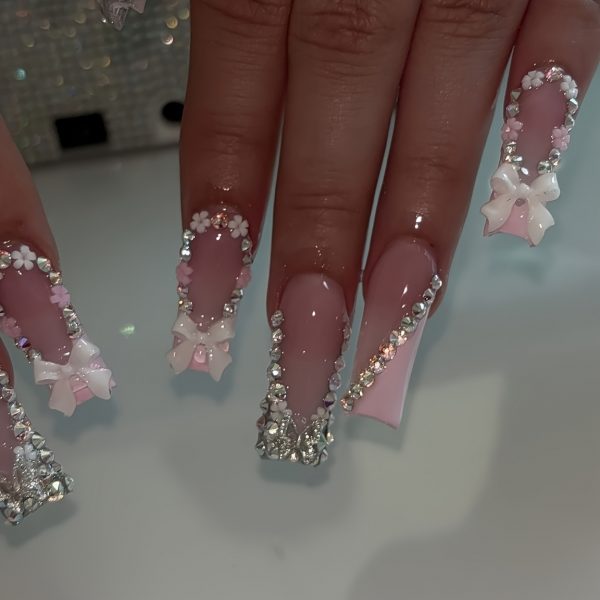 10pcs Handmade Square Nail Tips - Image 2