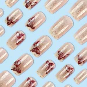 Square Shape Medium Length - Press-On Nails - Image 3