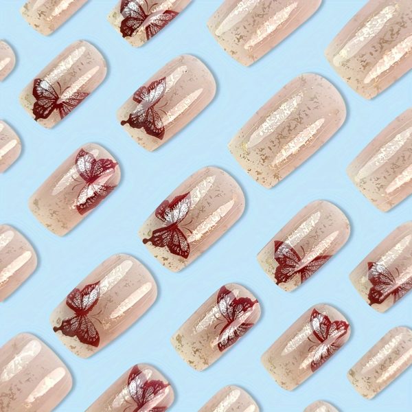 Square Shape Medium Length - Press-On Nails - Image 3