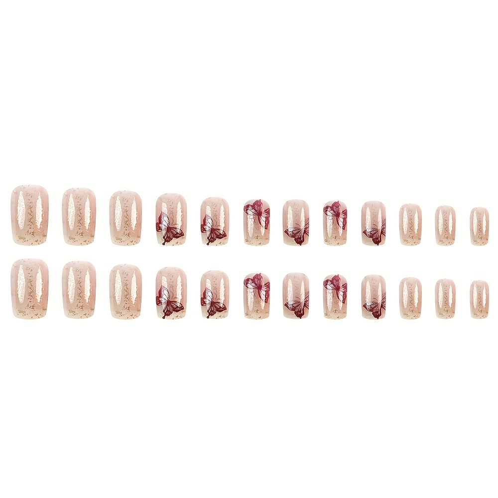 Square Shape Medium Length - Press-On Nails - Image 6