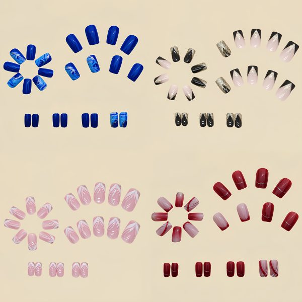 96pcs Acrylic French Press Nail Set - Image 6