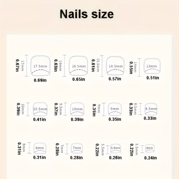 Short Square INS Style Toenails, - Image 4
