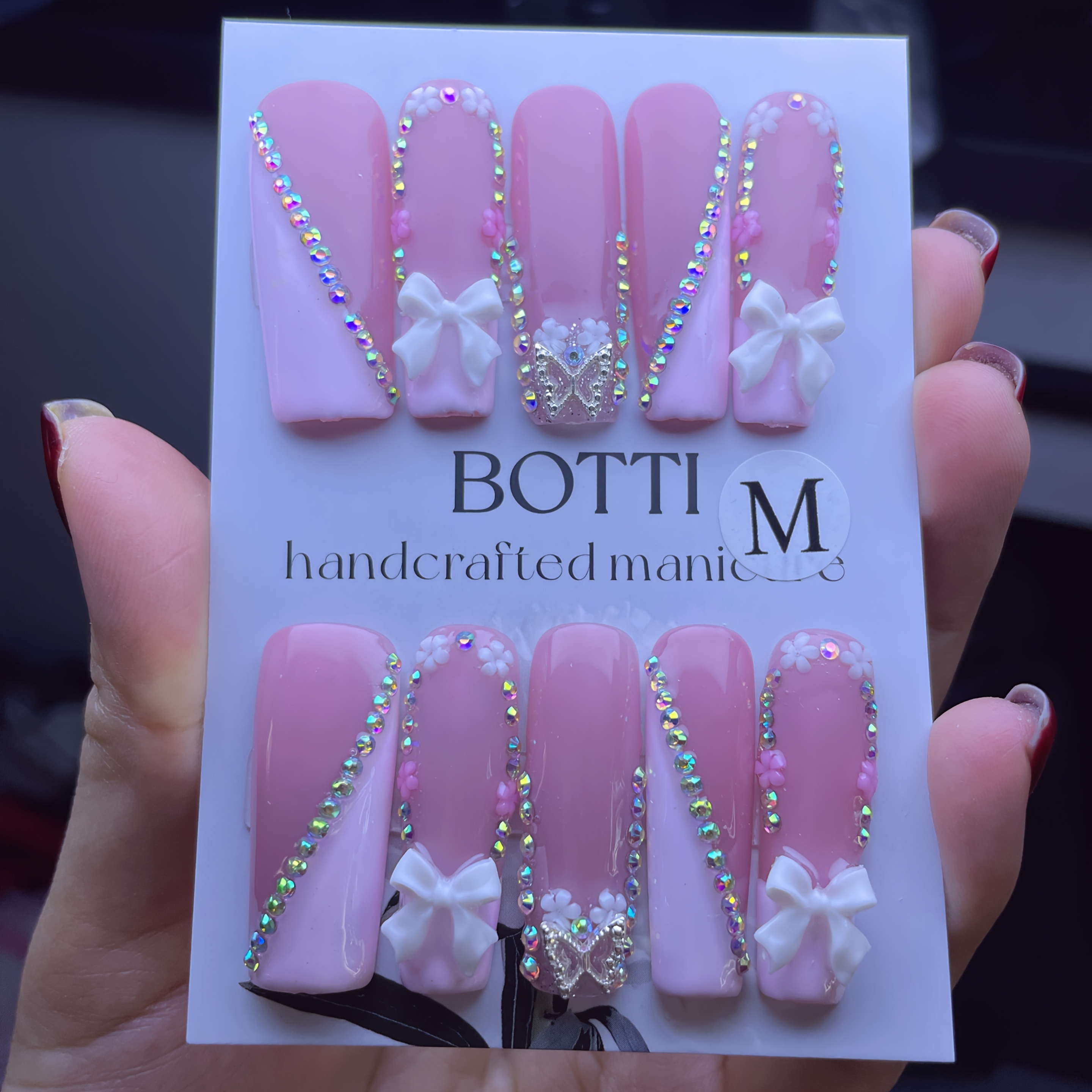 10pcs Handmade Square Nail Tips - Image 9