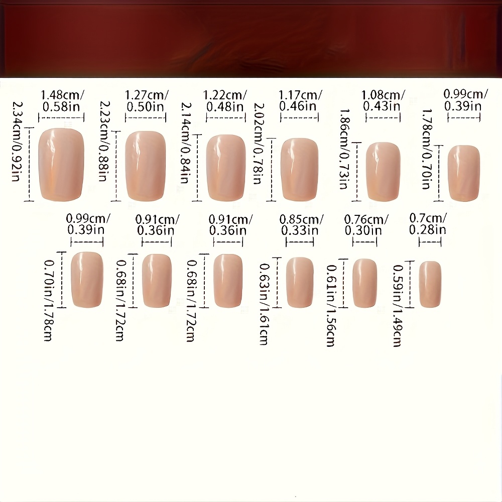 96pcs Acrylic French Press Nail Set - Image 4