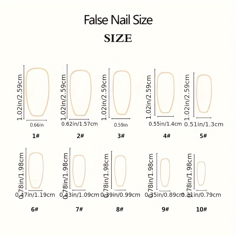 Nude Gradient Classic French Style Press-On Nails Set, - Image 4