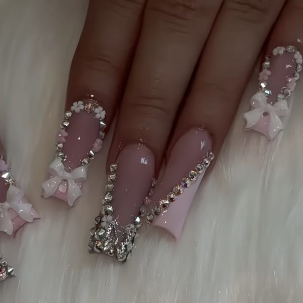 10pcs Handmade Square Nail Tips - Image 8