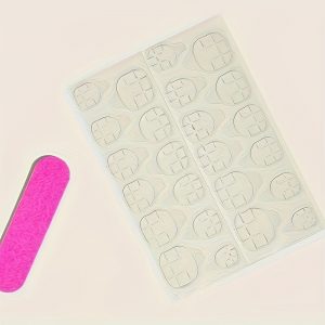 Elegant Floral & Butterfly Design Short Square Shape | Press On Nails - Image 5