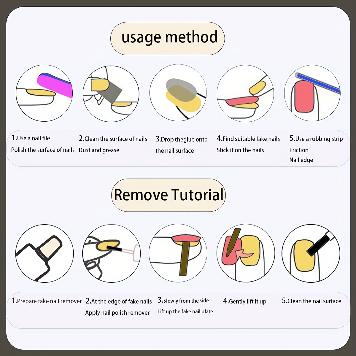 Medium Square Shape | Press On Nails - Image 6