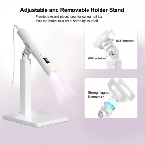 Nail Lamp 360° Rotation and Extra Nail Stamp - USB Powered - Image 9
