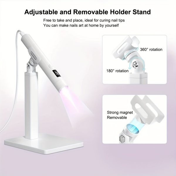 Nail Lamp 360° Rotation and Extra Nail Stamp - USB Powered - Image 9