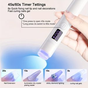 Nail Lamp 360° Rotation and Extra Nail Stamp - USB Powered - Image 7