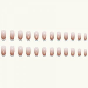 Nude Gradient Classic French Style Press-On Nails Set, - Image 8