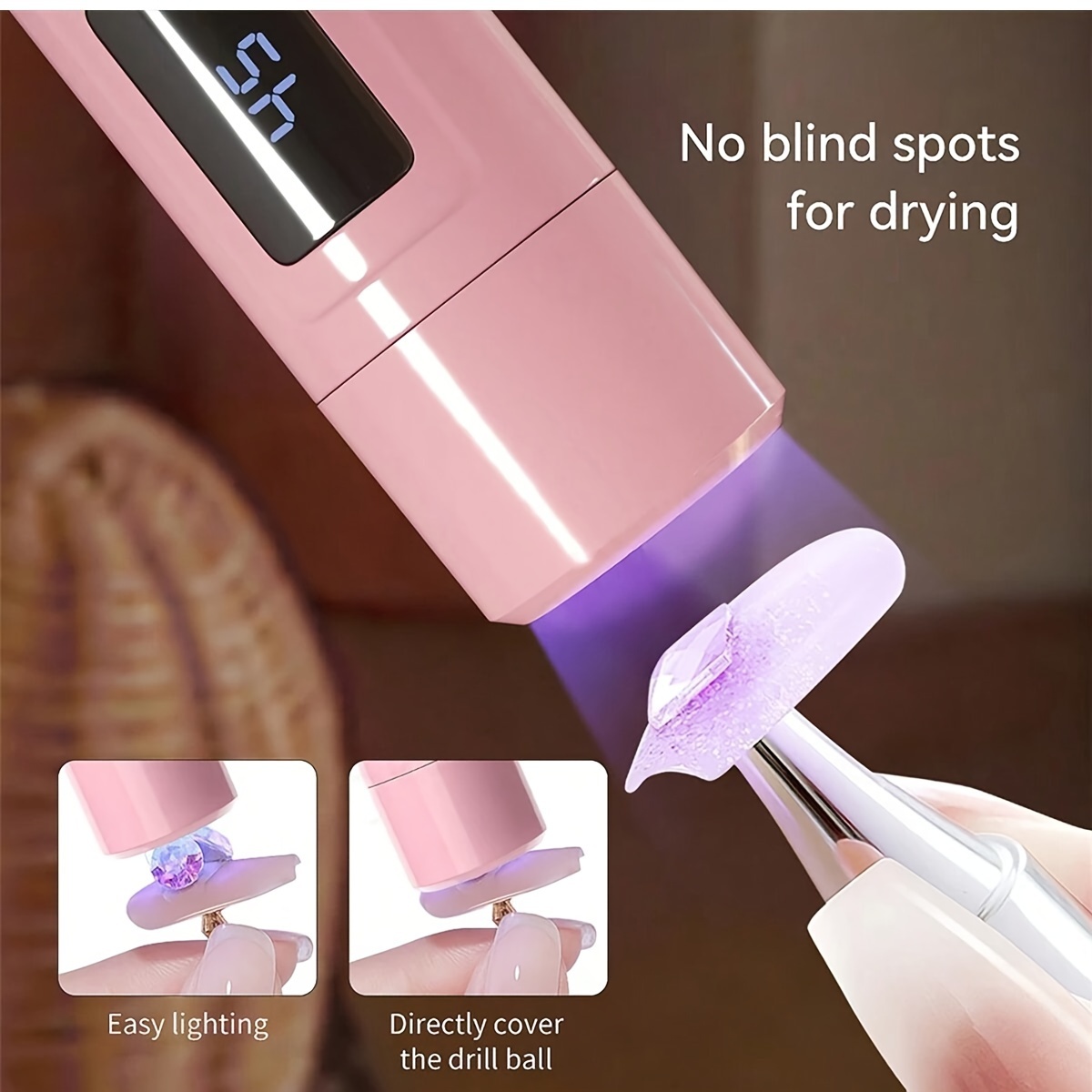 Nail Lamp 360° Rotation and Extra Nail Stamp - USB Powered - Image 6