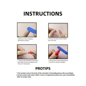 Elegant Floral & Butterfly Design Short Square Shape | Press On Nails - Image 6