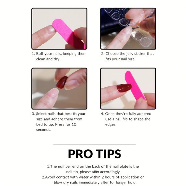 Ballet Shaped Nail Art Patch Coffin Shaped - Image 5