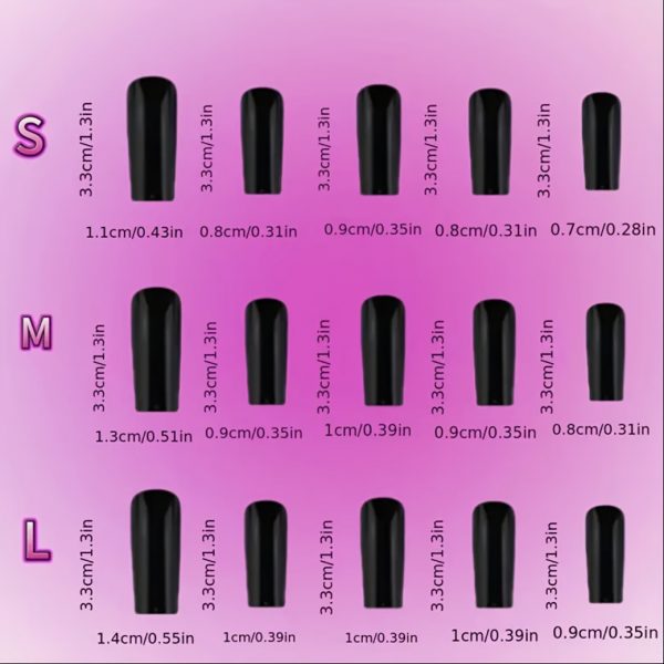 10pcs Handmade Square Nail Tips - Image 5