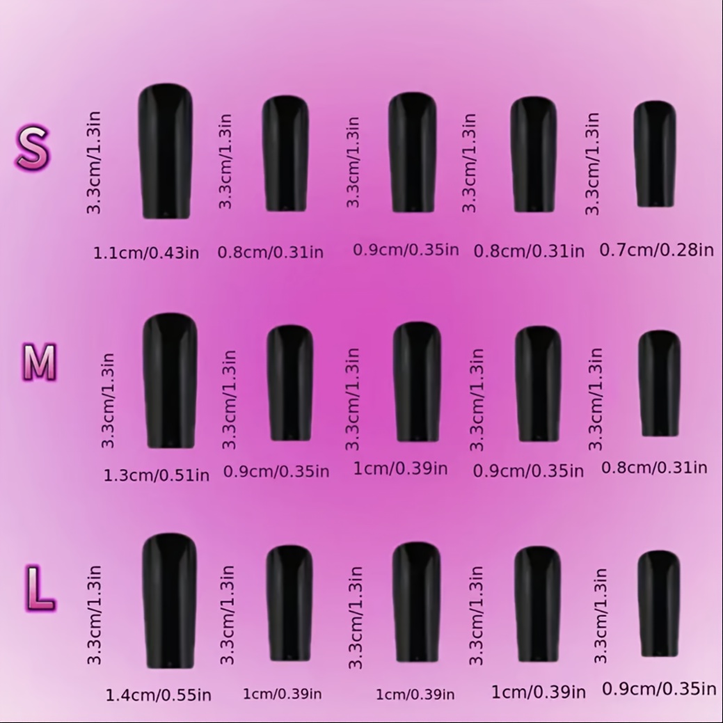 10pcs Handmade Square Nail Tips - Image 5