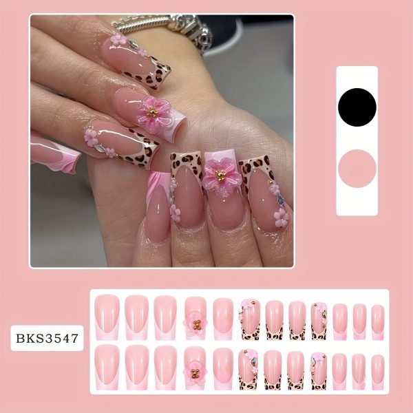 24pcs Ballet Shape, Medium Length, Glossy Finish - Image 2
