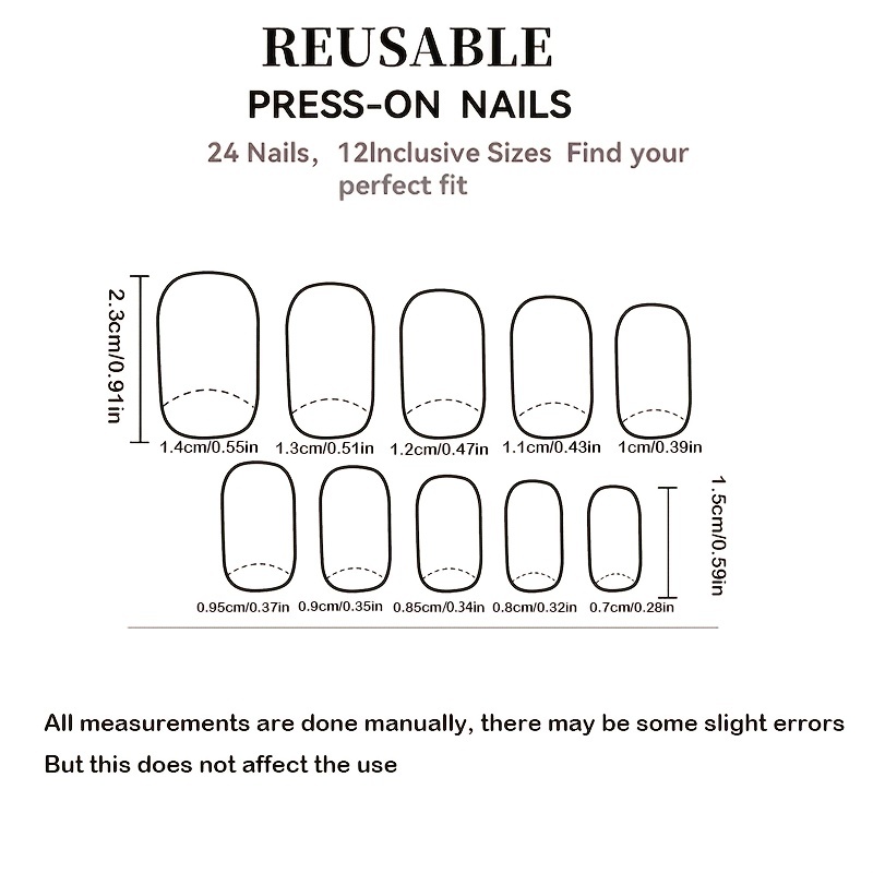 Medium Square Shape | Press On Nails - Image 4