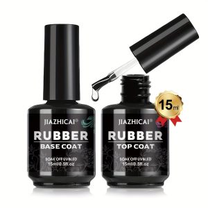 Clear Rubber Gel Top Coat And Base Coat