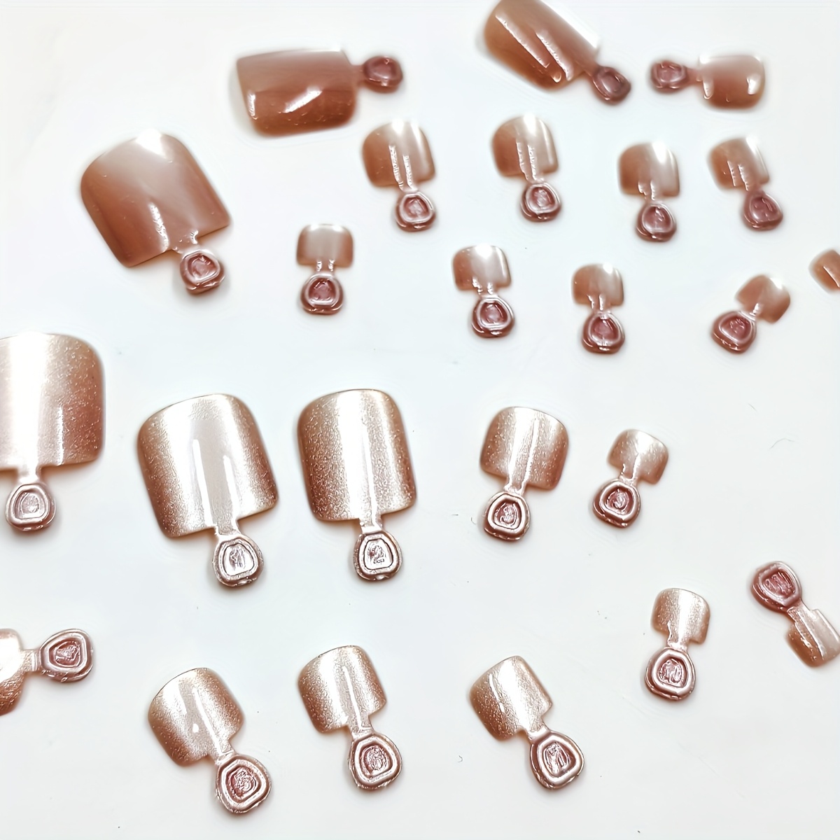 Short Square INS Style Toenails, - Image 2