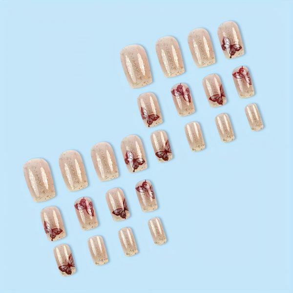 Square Shape Medium Length - Press-On Nails - Image 5