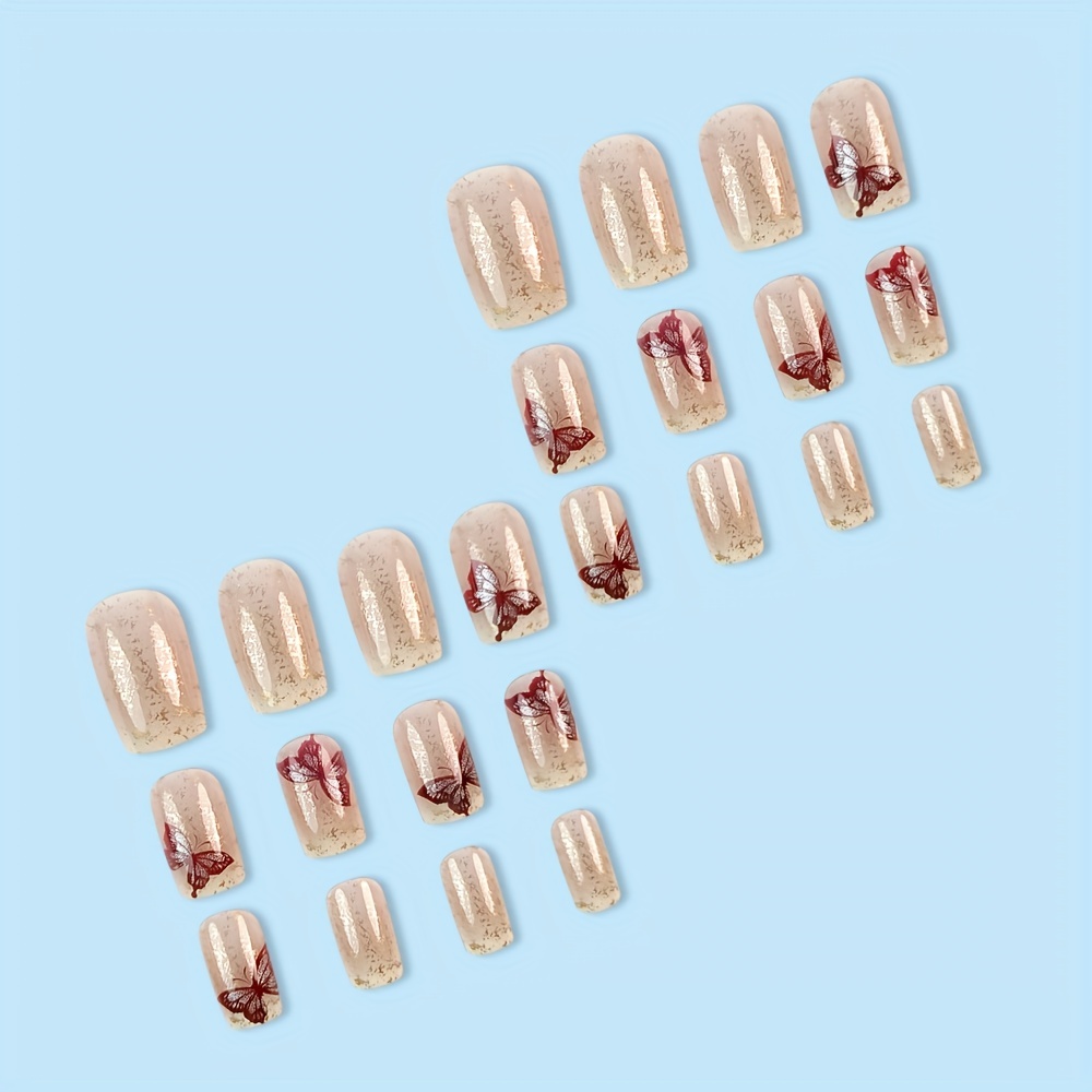 Square Shape Medium Length - Press-On Nails - Image 5