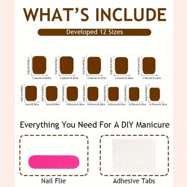 Short Square Press On Nails Pink French Leopard - Image 4