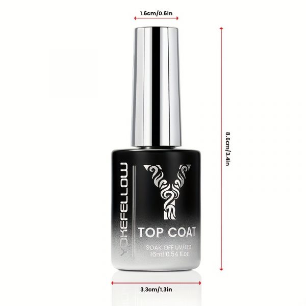 High Gloss Long Lasting Shine Gel Polish for Nails - Clear - Image 4