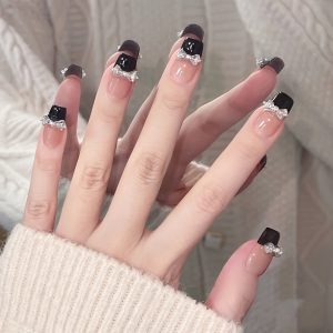 medium,Sparkling bow decoration nail art, - Image 5