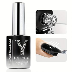 High Gloss Long Lasting Shine Gel Polish for Nails - Clear - Image 5