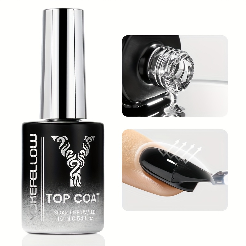 High Gloss Long Lasting Shine Gel Polish for Nails - Clear - Image 5